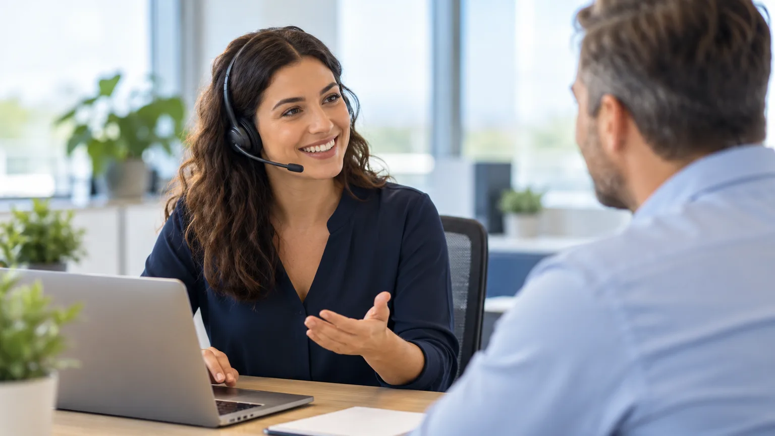IT Help Desk: illustrative business technology scene