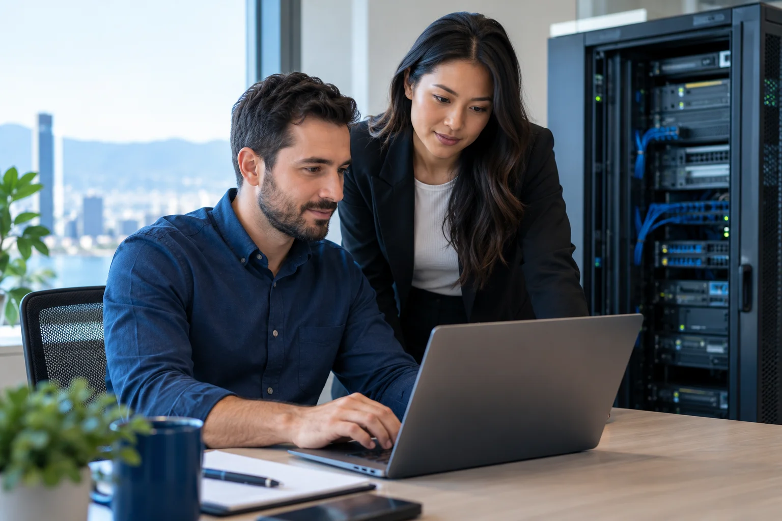Managed IT Services: illustrative business technology scene