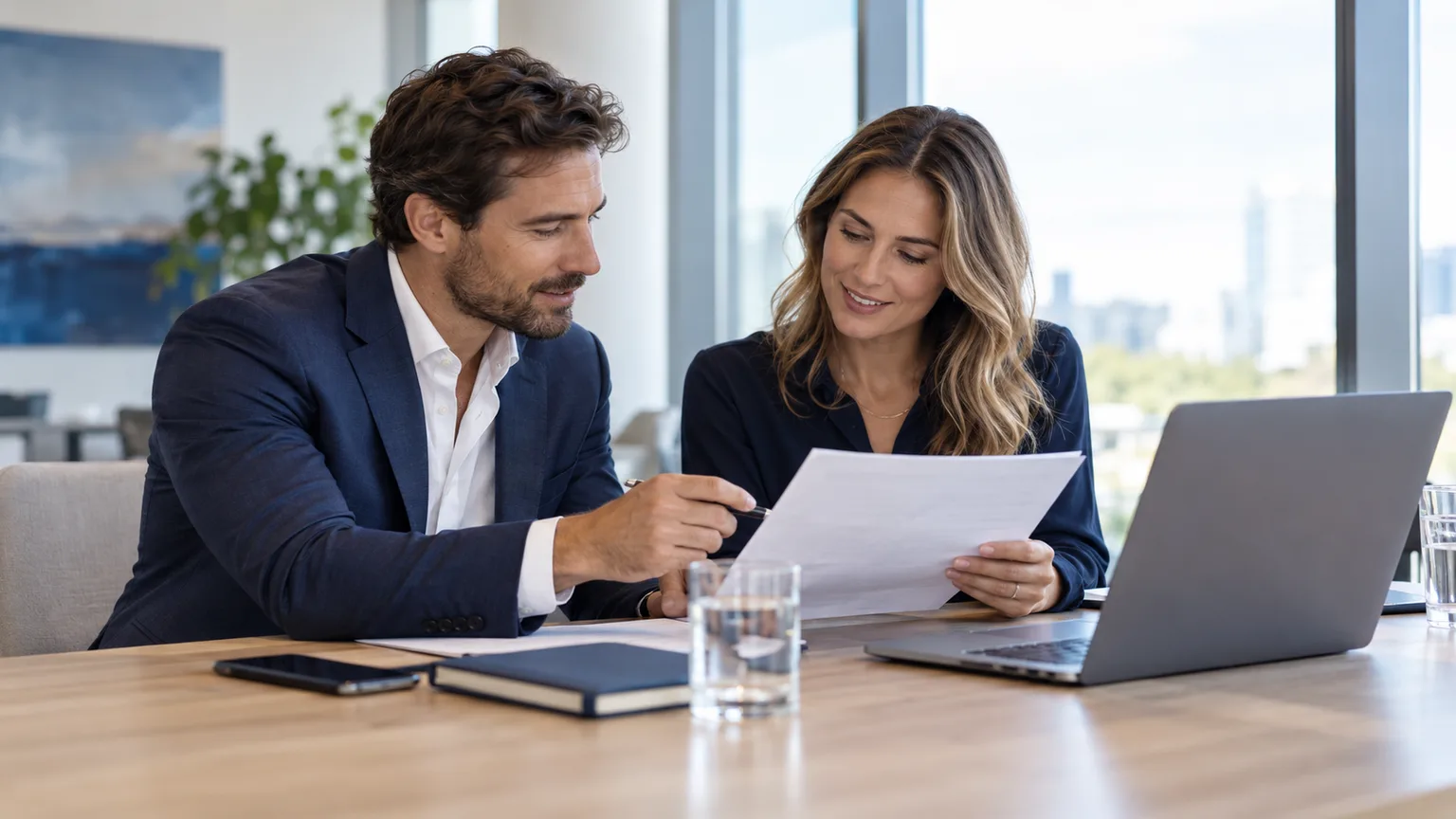 Microsoft 365 Services: illustrative business technology scene